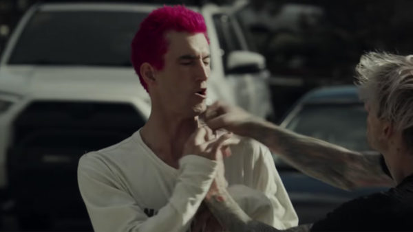 mgk actually punching a guy in the daywalker music video